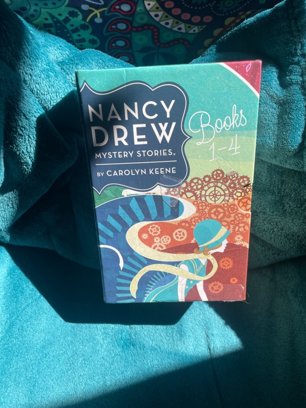 Nancy Drew Mystery Stories Books 1-4 - Colorful Teal Cover